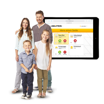 Jablotron Tablet und Handy Steuerung mit App