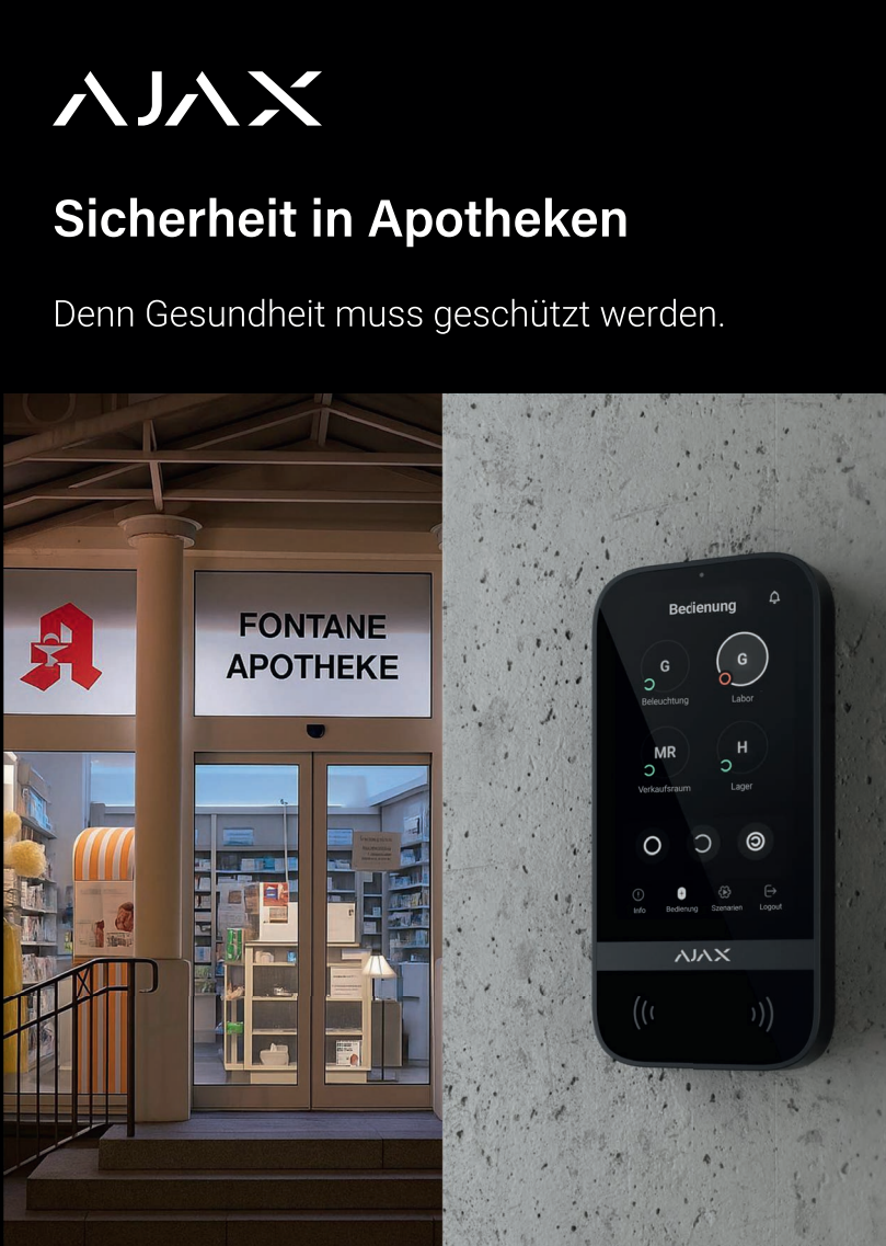 Ajax Sicherheit in Apotheken